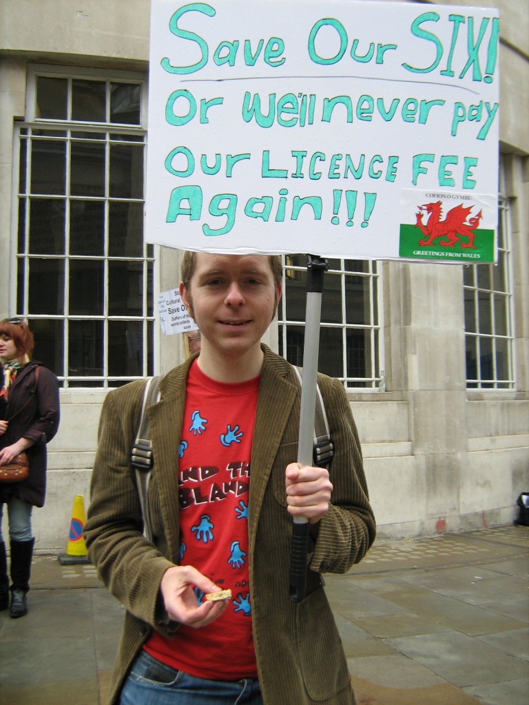 Glen from Cardiff at the BBC Radio 6music protest Glen from Cardiff: I think the range of music is amazing. I only started listening about a month ago. I like the Freak Zone and Craig Charles and I have it on all day at work.