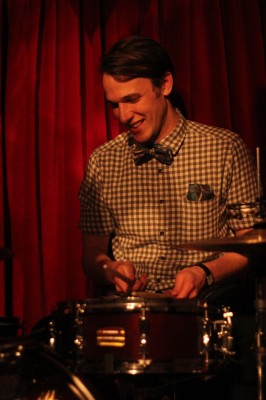 Chris on drums