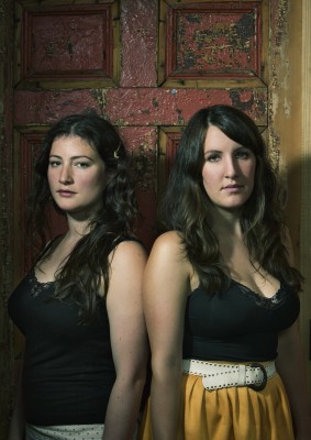 The Unthanks - Rachel and Becky Unthank - Portrait by Andy Gallacher (medium sized)